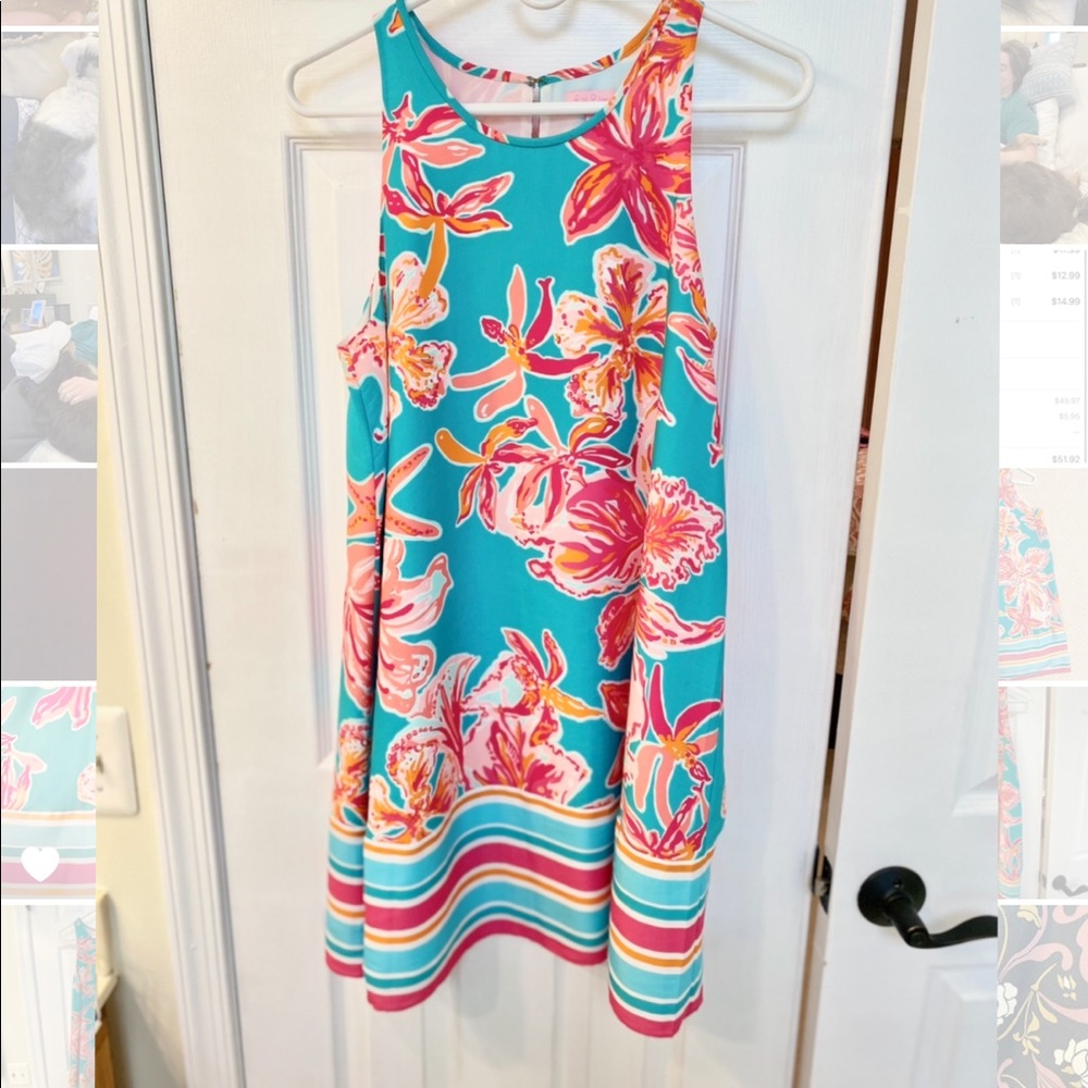 Lilly Pulitzer Trapeze Silk Dress